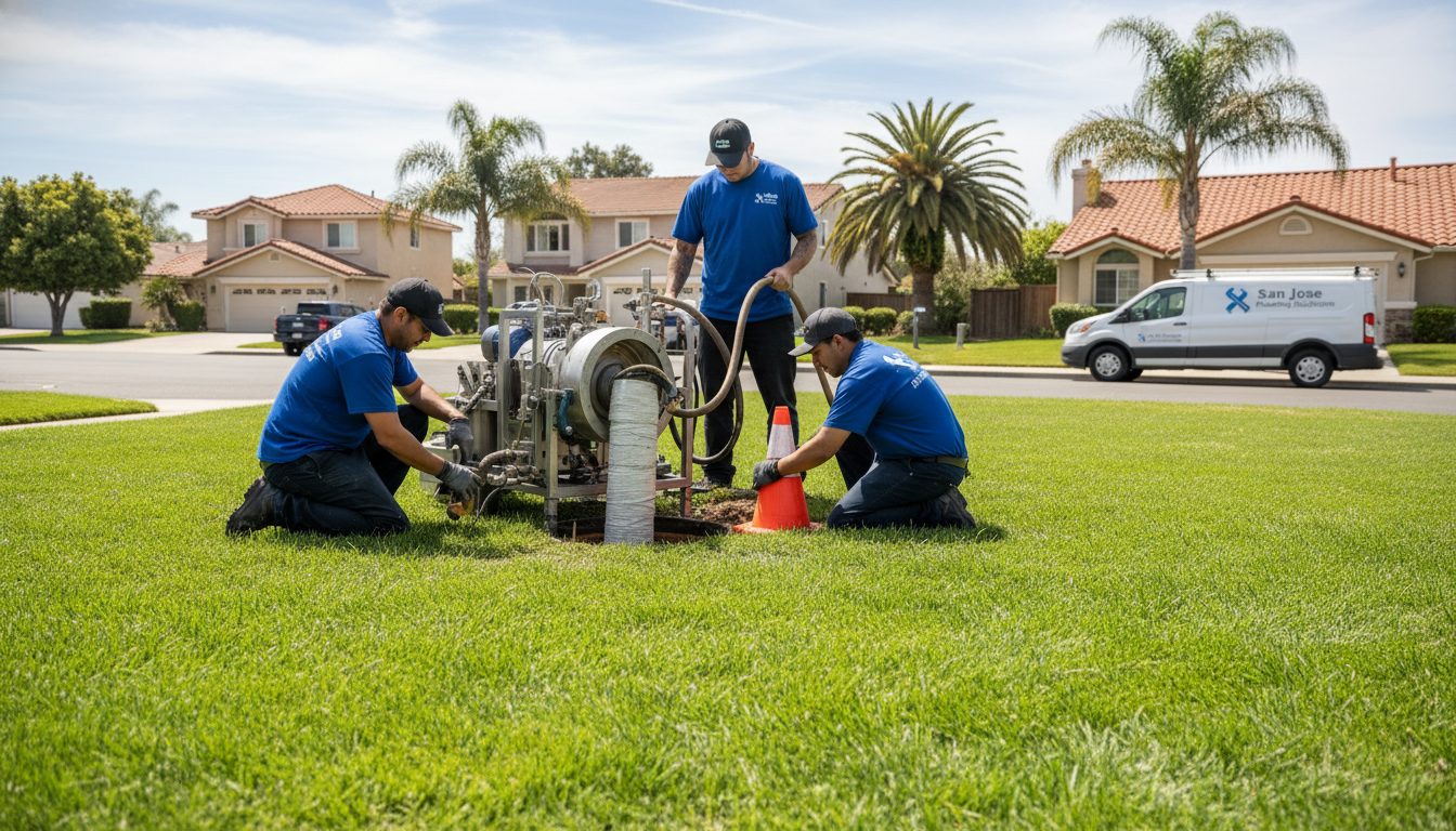 Trenchless sewer repair illustration showing pipe lining technology